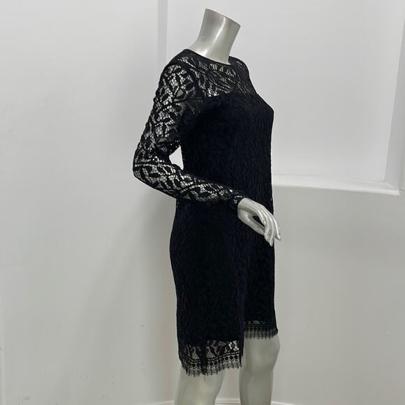 Jenni Kayne Long Sleeve Lace Black Dress - Picture 5 of 11